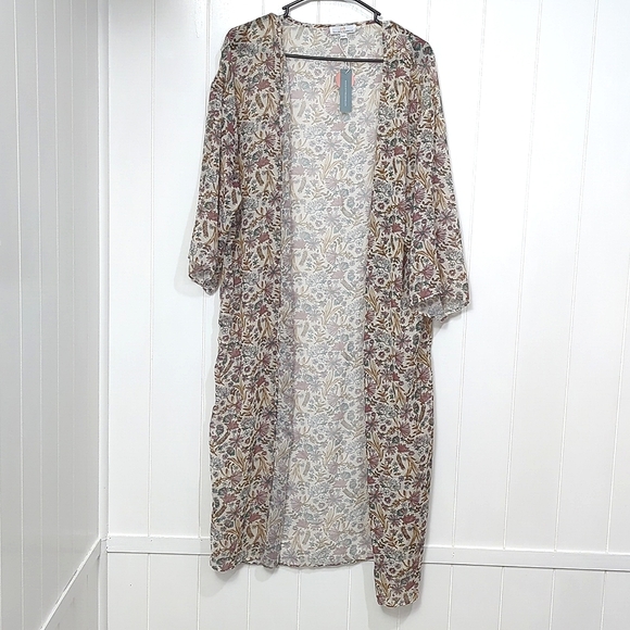 Bailey's Blossom Tops Nwt Baileys Blossom Floral Duster Bathing